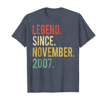 Ladda upp bild till gallerivisning, Funny shirts V-neck Tank top Hoodie sweatshirt usa uk au ca gifts for 12 years old Gifts Shirt- Legend Since November 2007 T-Shirt 126109
