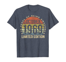 Ladda upp bild till gallerivisning, Born October 1969 Limited Edition Bday Gifts 50th Birthday T-Shirt 103186