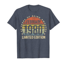 Ladda upp bild till gallerivisning, Born February 1980 Limited Edition Bday Gifts 40th Birthday T-Shirt-538759