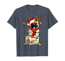 Ladda upp bild till gallerivisning, Funny shirts V-neck Tank top Hoodie sweatshirt usa uk au ca gifts for Funny Pug Dog Christmas Tee Reindeer Christmas Lights Pajama T-Shirt 118942
