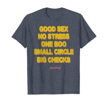 Ladda upp bild till gallerivisning, GOOD SEX NO STRESS ONE BOO NO EX SMALL CIRCLE BIG CHECK T-Shirt 270610