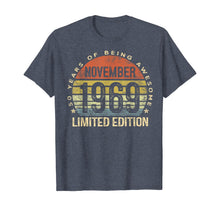 Ladda upp bild till gallerivisning, Born November 1969 Limited Edition Bday Gifts 50th Birthday T-Shirt 425134