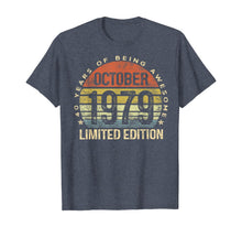 Ladda upp bild till gallerivisning, Born October 1979 Limited Edition Bday Gifts 40th Birthday T-Shirt 30861
