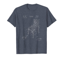 Ladda upp bild till gallerivisning, Vintage Pinball Machine Patent Game Flipper Tshirt