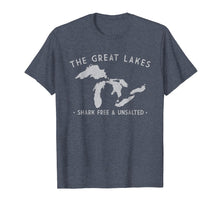 Ladda upp bild till gallerivisning, Funny shirts V-neck Tank top Hoodie sweatshirt usa uk au ca gifts for Great Lakes Shark Free and Unsalted T-Shirt Vintage Tee 407407