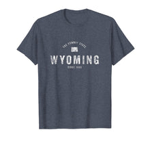 Ladda upp bild till gallerivisning, Funny shirts V-neck Tank top Hoodie sweatshirt usa uk au ca gifts for Wyoming T-Shirt Vintage Sports Design Retro WY Wyo Tee 2167410