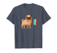 Ladda upp bild till gallerivisning, Gay Pride Flag Pug T-Shirt - LGBT Pride Shirt 27435