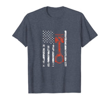Ladda upp bild till gallerivisning, Funny shirts V-neck Tank top Hoodie sweatshirt usa uk au ca gifts for Vintage American Flag and Piston, Muscle Car T-Shirt 2079266