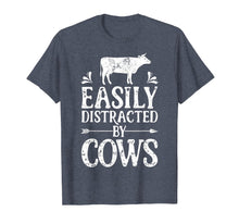 Ladda upp bild till gallerivisning, Funny shirts V-neck Tank top Hoodie sweatshirt usa uk au ca gifts for Easily Distracted By Cows T Shirt Cow Men Women Gifts Farmer 491137