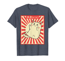 Ladda upp bild till gallerivisning, Vintage Japanese Cat Kawaii Cat Lover Meowing Tshirt