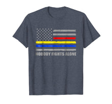Ladda upp bild till gallerivisning, Funny shirts V-neck Tank top Hoodie sweatshirt usa uk au ca gifts for 911 Dispatcher Shirt Nobody Fights Alone Dispatcher Support 2763572