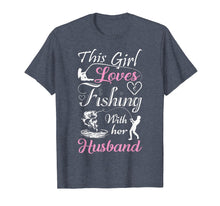 Ladda upp bild till gallerivisning, Funny shirts V-neck Tank top Hoodie sweatshirt usa uk au ca gifts for This Girl Loves Fishing With Her Husband Funny T Shirts 2530748