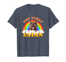 Ladda upp bild till gallerivisning, Funny shirts V-neck Tank top Hoodie sweatshirt usa uk au ca gifts for Not Today Satan T-Shirt | Rainbow Cat Death Metal 2649251