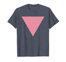 Ladda upp bild till gallerivisning, Vintage Gay Pride Pink Triangle Tshirt / Vintage Lgbt Flag