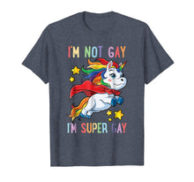 Ladda upp bild till gallerivisning, Funny shirts V-neck Tank top Hoodie sweatshirt usa uk au ca gifts for I'm not Gay I'm Super Gay Pride LGBT Flag T shirt Unicorn 206696
