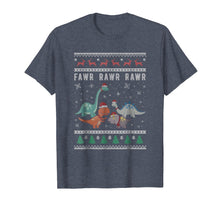Ladda upp bild till gallerivisning, Funny shirts V-neck Tank top Hoodie sweatshirt usa uk au ca gifts for Dino Ugly Christmas Sweater T-Shirt, Xmas Dinosaur Tee 432201