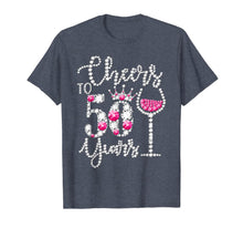 Ladda upp bild till gallerivisning, Cheers to 50 Years T-shirt 50th Birthday diamond wine Crown 168301