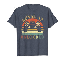 Ladda upp bild till gallerivisning, Level 17 Unlocked Vintage T-Shirt Celebrate 17th Wedding 777182