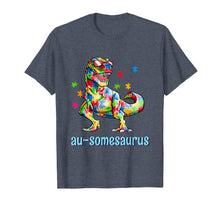 Ladda upp bild till gallerivisning, Funny shirts V-neck Tank top Hoodie sweatshirt usa uk au ca gifts for Dinosaur Autism Awareness T-Rex Shirt Gifts Au-some Puzzle 1088310