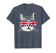 Ladda upp bild till gallerivisning, Funny shirts V-neck Tank top Hoodie sweatshirt usa uk au ca gifts for UK Union Jack Flag T-Shirt English England Cat Lover British 202407