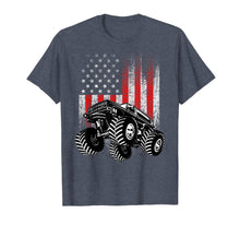 Ladda upp bild till gallerivisning, Monster Truck American Flag Racing USA Patriotic T-Shirt T-Shirt 964917