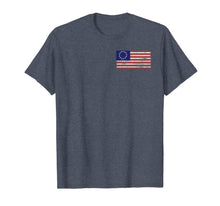Ladda upp bild till gallerivisning, Distressed Betsy Ross Flag t-shirt T-Shirt 138509