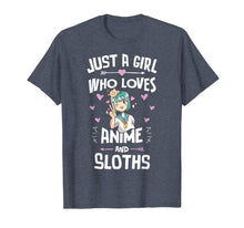 Ladda upp bild till gallerivisning, Anime And Sloths Gifts for Daughter and Girls T-Shirt-3204312