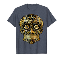 Ladda upp bild till gallerivisning, Funny Day Of The Dead Sugar Skull Flowers Dia De Los Muertos T-Shirt 735727