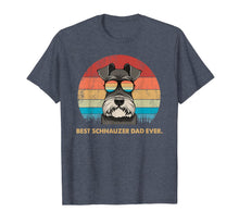 Ladda upp bild till gallerivisning, Dog Vintage Best Schnauzer Dad ever Tshirt Fathers day Gifts 167631
