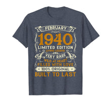 Ladda upp bild till gallerivisning, February 1940 Shirt 80 Years Old 80th Birthday Gifts T-Shirt-1285668