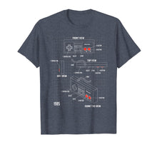 Ladda upp bild till gallerivisning, Nintendo NES Controller Parts Schematic Graphic T-Shirt 200694