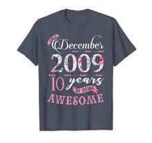 Ladda upp bild till gallerivisning, Birthday Gifts Floral Tee for Girls Born in December 2009 T-Shirt 1469641