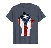 Ladda upp bild till gallerivisning, Puerto Rico Resiste Boricua Flag TShirt Fist T-Shirt 86050