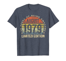 Ladda upp bild till gallerivisning, Born August 1979 Limited Edition Bday Gifts 40th Birthday T-Shirt 116205