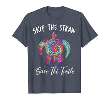 Ladda upp bild till gallerivisning, Womans Hippy Gift Shirt Skip a Straw Save a Turtle T-Shirt 111258