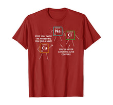 Ladda upp bild till gallerivisning, Funny shirts V-neck Tank top Hoodie sweatshirt usa uk au ca gifts for Salt and Copper Periodic Table Police Pun Chemistry T Shirt 172833