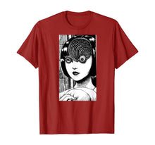 Ladda upp bild till gallerivisning, Uzumaki junji Ito T-shirt manga anime japanese horror gift 341016