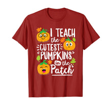 Ladda upp bild till gallerivisning, I Teach the Cutest Pumpkins in The Patch Shirt Teacher Tee T-Shirt 108742