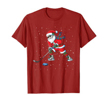 Ladda upp bild till gallerivisning, Funny shirts V-neck Tank top Hoodie sweatshirt usa uk au ca gifts for Funny Santa Claus Christmas Ice Hockey Gifts Kids Boys T-Shirt 93711