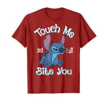 Ladda upp bild till gallerivisning, Stitch Touch Me And I Will Bite You Shirt For Fans 57995