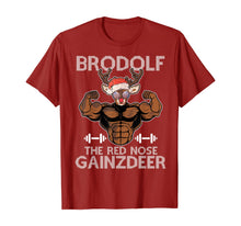 Ladda upp bild till gallerivisning, Funny shirts V-neck Tank top Hoodie sweatshirt usa uk au ca gifts for Brodolf The Red Nose Gainzdeer Tee Merry Liftmas Christmas T-Shirt 894279
