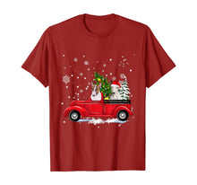 Ladda upp bild till gallerivisning, Funny shirts V-neck Tank top Hoodie sweatshirt usa uk au ca gifts for Bull Terrier Riding Red Truck Christmas Gifts Dog T-Shirt 880696
