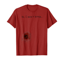 Ladda upp bild till gallerivisning, Funny Zombie Bite Halloween T shirt Bitten Injury Men Women 139555