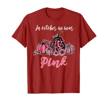 Ladda upp bild till gallerivisning, In October We Wear Pink Pumpkin Breast Cancer Awareness T-Shirt 87042