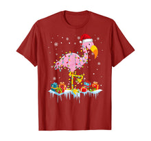 Ladda upp bild till gallerivisning, Funny shirts V-neck Tank top Hoodie sweatshirt usa uk au ca gifts for Flamingo Christmas Tree Lights T-Shirt X-Mas Ornament Decor T-Shirt 199714