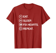 Ladda upp bild till gallerivisning, Funny shirts V-neck Tank top Hoodie sweatshirt usa uk au ca gifts for Eat Sleep Fix Hearts Repeat Funny Cardiologist T Shirt Gift 2561583