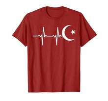 Ladda upp bild till gallerivisning, Muslim heartbeats Gift Ramadan moon Crescent clothes Eid tee T-Shirt 320372