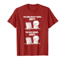 Ladda upp bild till gallerivisning, Funny Programmer T-Shirt - Code Works Why Meme Tee