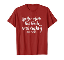 Ladda upp bild till gallerivisning, Funny shirts V-neck Tank top Hoodie sweatshirt usa uk au ca gifts for Spoiler Alert The Tomb Was Empty Easter T-Shirt 2025162