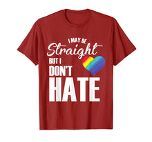 Ladda upp bild till gallerivisning, Funny shirts V-neck Tank top Hoodie sweatshirt usa uk au ca gifts for I May Be Straight But I Dont Hate T-Shirt | LGBT Rainbow Tee 3025346